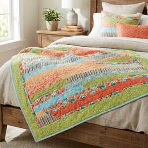 Handcrafted "A New Day" Lap Quilt